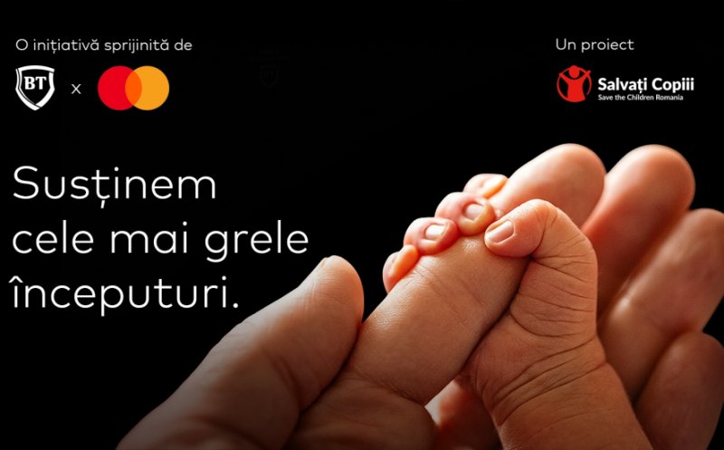 Mastercard și Banca Transilvania, în parteneriat cu Salvați Copiii România, lansează programul „Susținem cele mai grele începuturi”. O inițiativă de 1,5 milioane euro