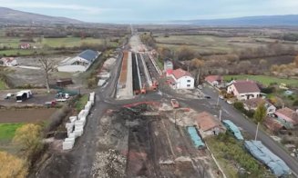 IMAGINI NOI cu lucrările pe lotul Poieni – Aleșd de pe calea ferată Cluj-Oradea
