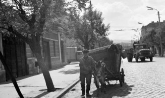 Vechiul Cluj - strada Traian, zona actualei clădiri a IPJ Cluj