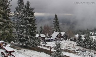 A nins pe Vlădeasa! Zăpada așternută în ultimele ore a creat un peisaj de iarnă ca-n basme pe munte