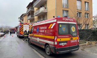 Incendiu într-un bloc din Florești. O femeia s-a intoxicat cu fum și a suferit arsuri / Zeci de persoane s-au autoevacuat