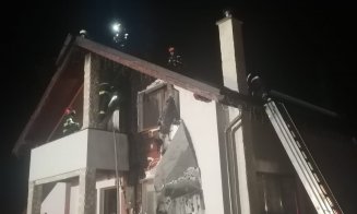 INCENDIU în Chinteni. Le-a ars casa noaptea trecută / Intervenție de aproape 4 ore a pompierilor