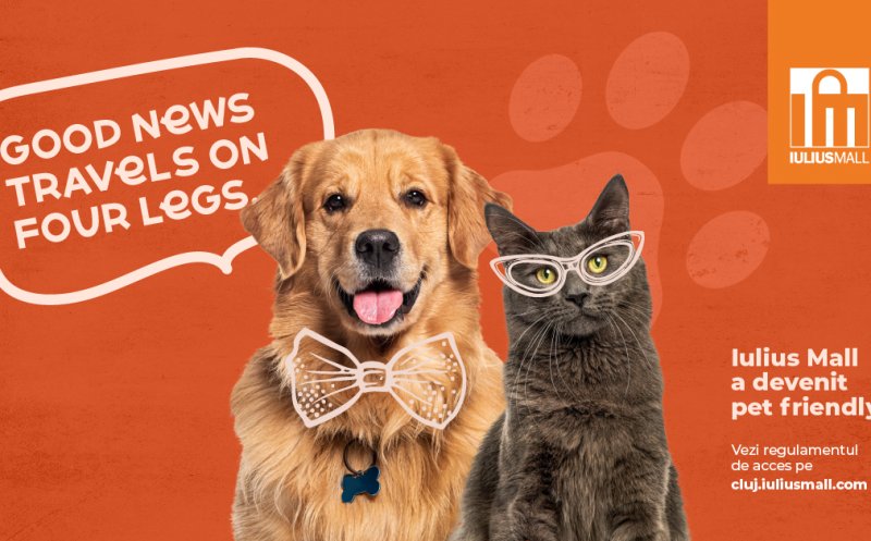 Experiențe pentru întreaga familie, inclusiv pentru căței și pisici. Iulius Mall Cluj a devenit pet friendly