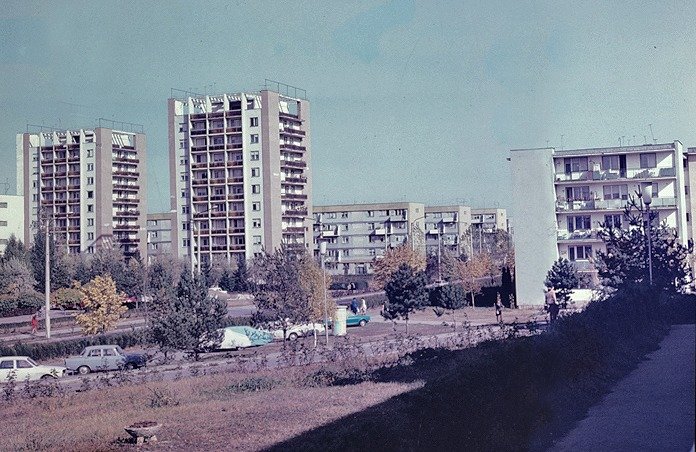 Strada Unirii din cartierul Gheorgheni, cel mai probabil la sfârșitul anilor '70