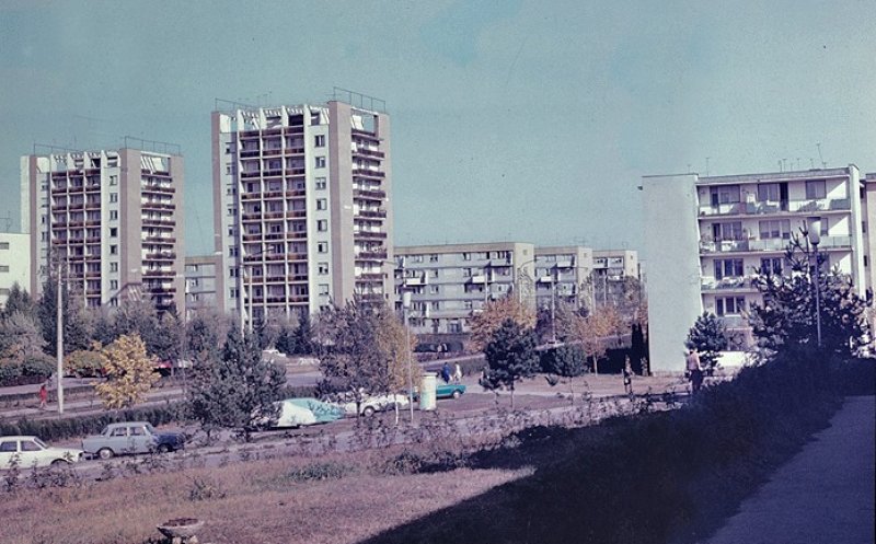 Strada Unirii din cartierul Gheorgheni, cel mai probabil la sfârșitul anilor '70