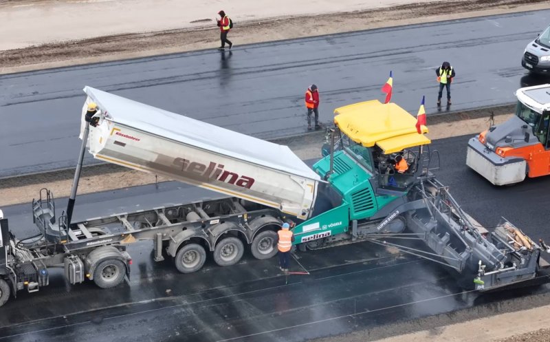Se lucrează intens pe lotul Chiribiș – Biharia de pe Autostrada Transilvania. IMAGINI de pe șantier