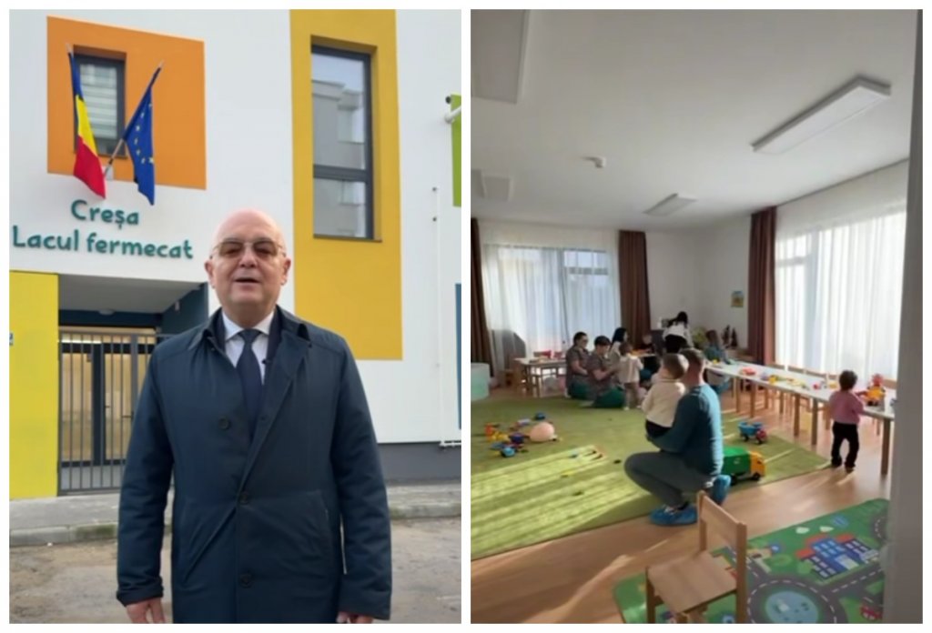 O nouă creșă inaugurată în Cluj-Napoca. Emil Boc: "Mai avem în construcție 5 creșe cu 300 de locuri"