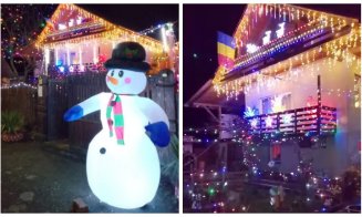 Peste 10.000 de LED-uri luminează casa unei familii din Ardeal de sărbători. „Vom vedea în ianuarie factura la curent..."