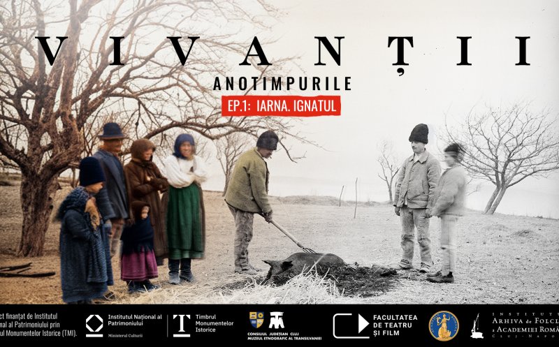 Sărbătoarea Ignatului, în Parcul Etnografic din Cluj-Napoca. Cu actori, colindători, măcelari, lăutari și pomana porcului