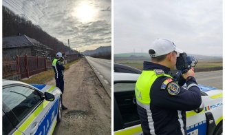 "Cadouri" neprevăzute pentru vitezomani. Polițiștii clujeni au sancționat peste 120 de șoferi