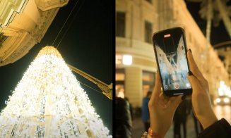 Invitație pe străzile Kogălniceanu și Universității: Instalațiile multimedia de lumini aduc atmosfera de sărbători în inima orașului
