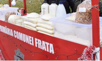 Bunătăți de la producătorii locali, la Târgul de Crăciun din Frata