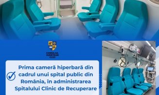 Premieră în sistemul public de sănătate din România: cameră hiperbară de ultimă generație la un spital din Cluj. Investiție de milioane de euro