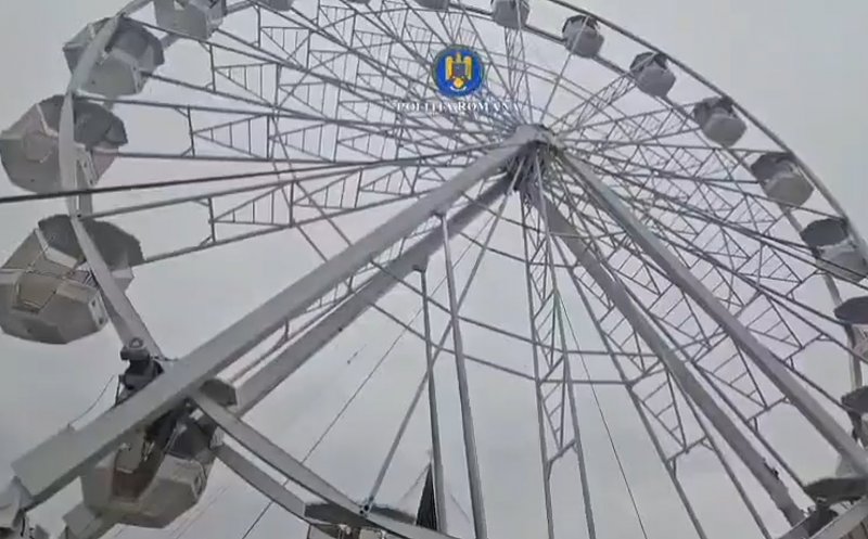Polițiștii au pus ochii pe ROATA panoramică de la Târgul de Crăciun din Florești. Suspiciuni de fals și proveniență ilicită