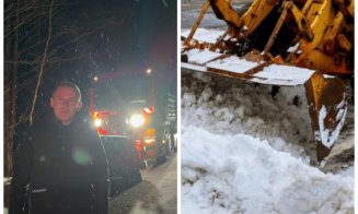 Intervenție de urgență în județul Cluj: zeci de utilaje de deszăpezire au intervenit pe drumurile județene
