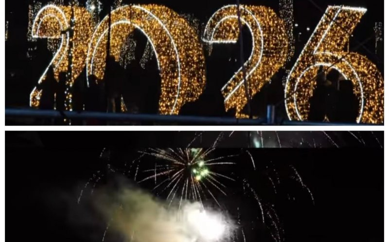Revelion 2026 la Florești: Imagini superbe cu spectacolul de artificii
