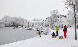 Cluj-Napoca, îmbrăcat în zăpadă. Imagini de basm!