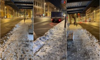 Emil Boc amenință firmele de deszăpezire din Cluj-Napoca: Câte staţii de transport în comun necurăţate, atâtea amenzi aplicate!