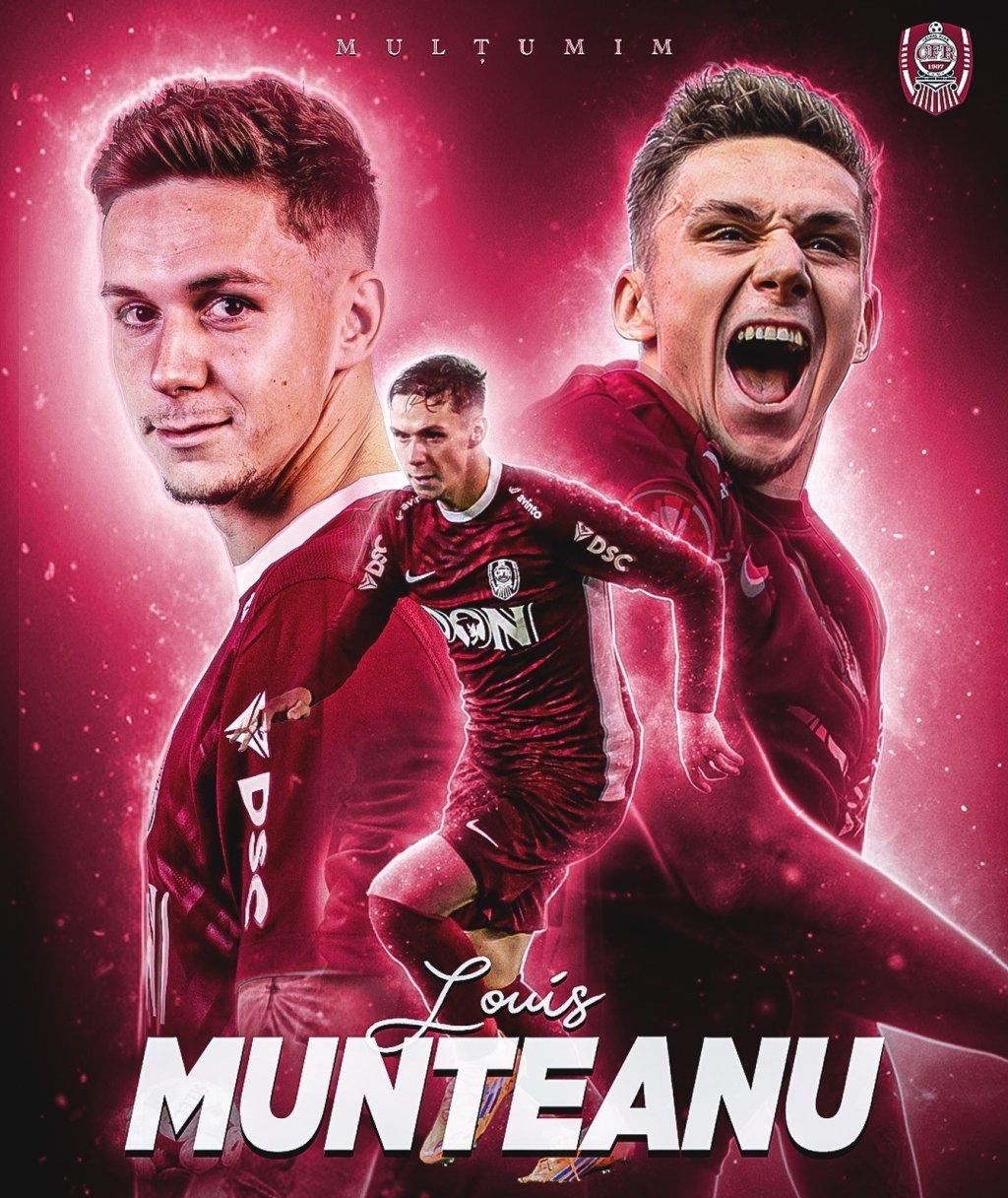 Oficial. CFR Cluj a anunțat plecarea lui Louis Munteanu la DC United