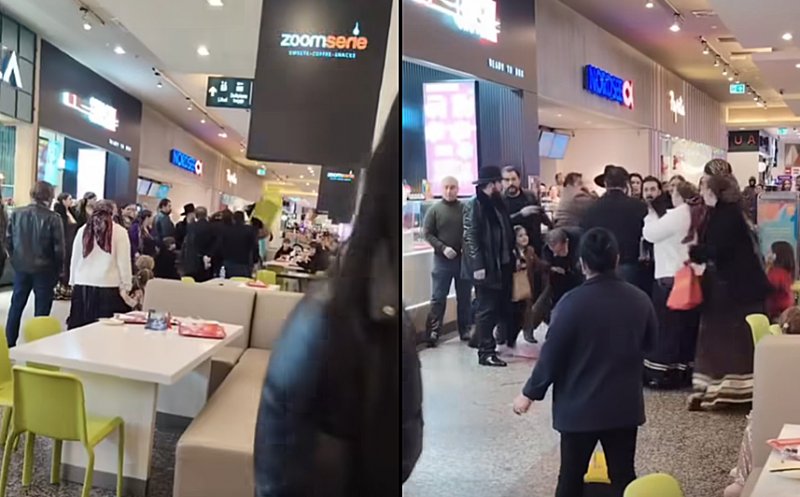 Bătaie cu scaune la food-court într-un mall din Cluj-Napoca / ”Eu am crezut că filmează Mircea Bravo”