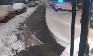 Ninsorile abundente dau peste cap circulația în Apahida. Primărița face apel la cetățeni să-și limiteze deplasările