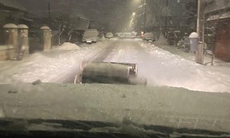 Ninsorile abundente dau peste cap circulația în Apahida. Primărița face apel la cetățeni să-și limiteze deplasările