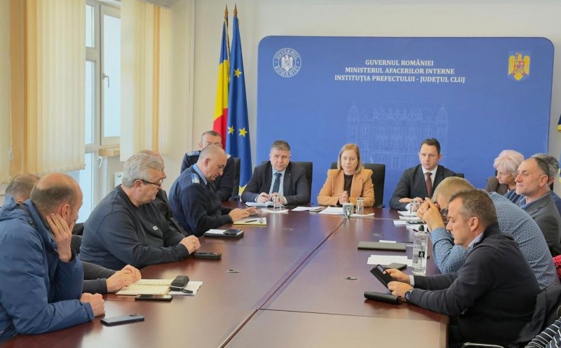 Gerul lovește Clujul: Prefectura convocă ședință de urgență. Drumuri monitorizate și echipe pregătite pentru intervenții