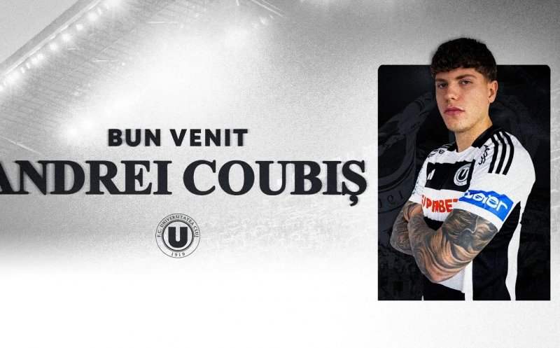 Mutare oficializată. Andrei Coubiș, prezentat de Universitatea Cluj