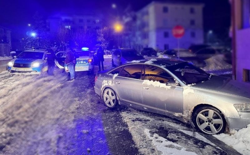 Scenariu de film la Cluj. Un bărbat a furat o mașină și a fost urmărit prin trafic de polițiști
