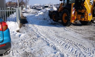 Primăria Apahida continuă evacuarea zăpezii de pe străzi și trotuare