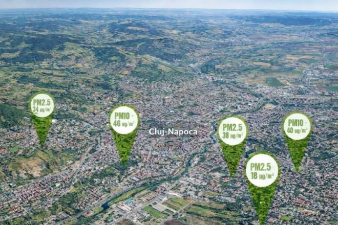 Aer poluat la Cluj-Napoca în peste 60% din zilele lui 2025