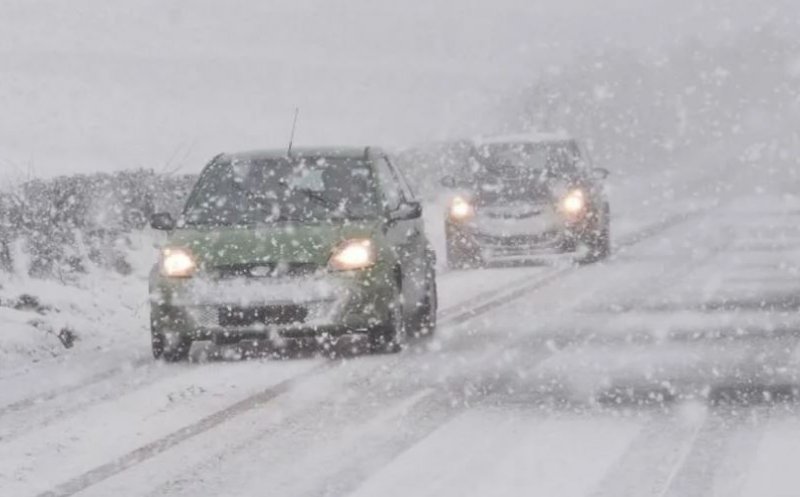 Atenționare nowcasting COD GALBEN de ninsoare însoțită de vânt în Cluj/ Zone cu vizibilitate de sub 100 m