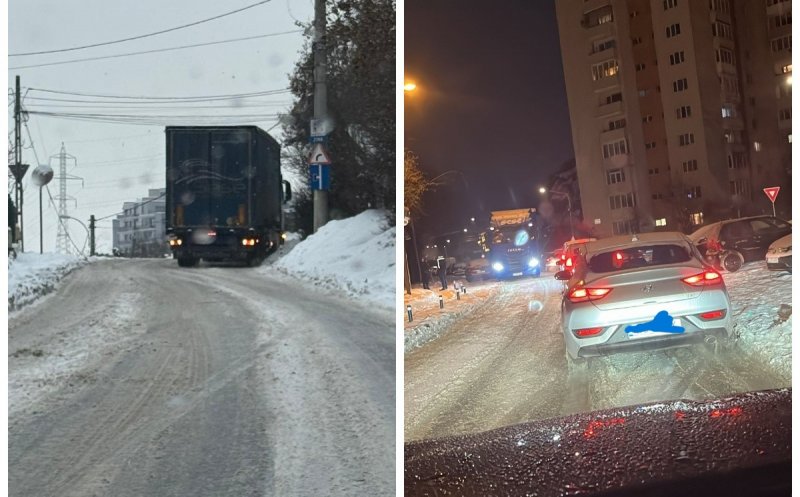 TIR blocat pe prelungirea Donath: trafic paralizat în vestul Clujului timp de două ore