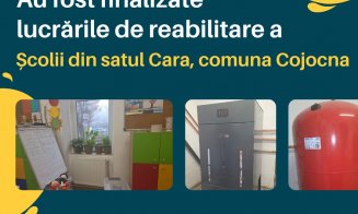 Școala din satul clujean Cara, reabilitată. Lucrările, confinanțate cu 200.000 lei de Consiliul Județean