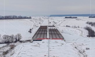Lucrări în condiții de iarnă pe Autostrada Transilvania: Șantierul Suplacu de Barcău – Chiribiș nu intră în pauză