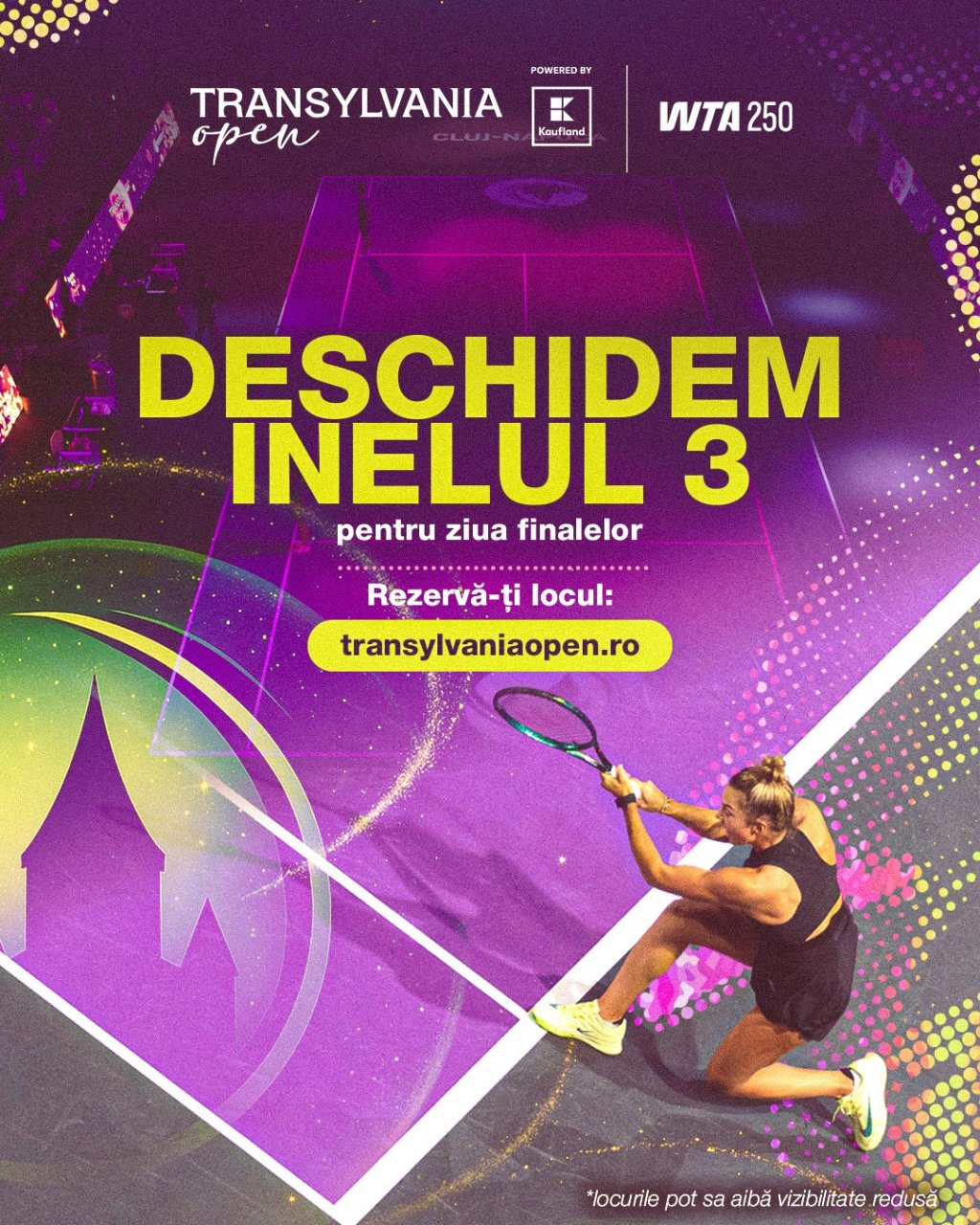 Transylvania Open 2026. A fost dechis inelul 3 din BT Arena pentru ziua finalelor