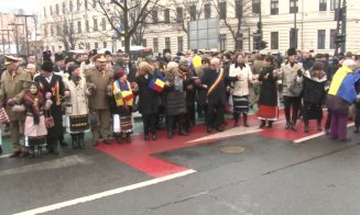 Clujul a sărbătorit 167 de ani de la Unirea Principatelor: Hora Unirii și focuri de artificii în centrul orașului