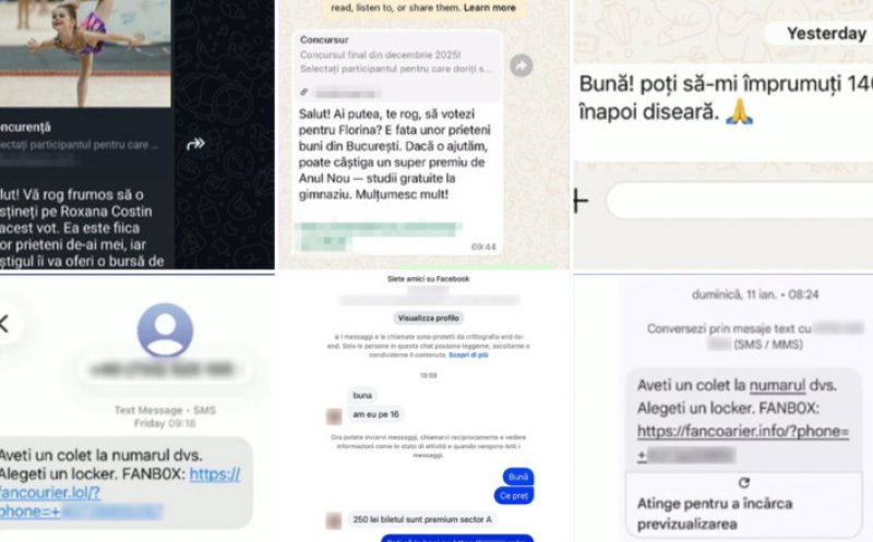 Mesaje de la curier, prieteni sau familie, folosite tot mai mult în înșelăciunea online. Cum acționează atacatorii cibernetici  .