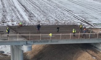 Autostrada Transilvania: Se topește zăpada pe lotul Chiribiș-Biharia și reîncep lucrările. Cum arată șantierul acum