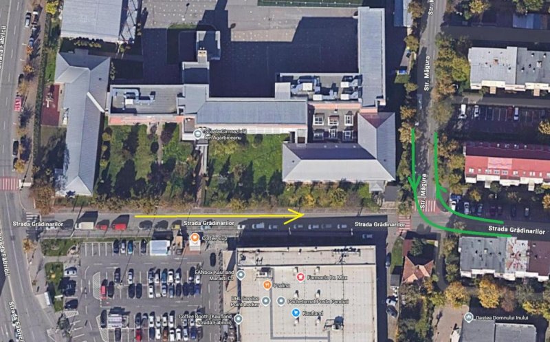Modificări de circulație în cartierul Mărăști