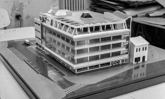 Magazinul Central, primul centru comercial al Clujului. Macheta de studiu din '73