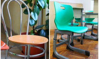 Primăria Turda clarifică controversele legate de noul mobilier școlar. „Schimbăm blaturile meselor și păstrăm scaunele ergonomice, conforme cu standar