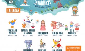 Spectacole de teatru de păpuși pentru copii, în fiecare sâmbătă, la Iulius Mall Cluj