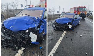 Cum s-a produs accidentul la ieșire din Huedin, în urma căruia trei persoane au fost rănite. Traficul a fost deviat temporar