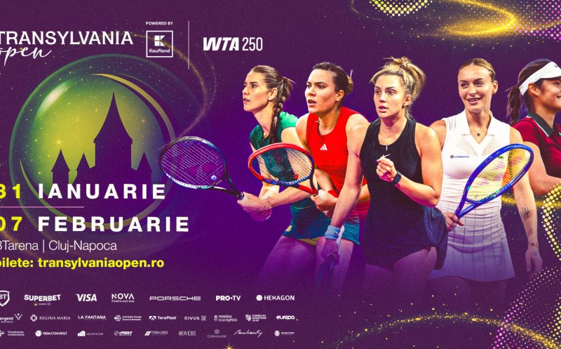Începe cea de-a șasea ediție a Transylvania Open WTA 250! Emma Răducanu, favorita nr. 1 a turneului