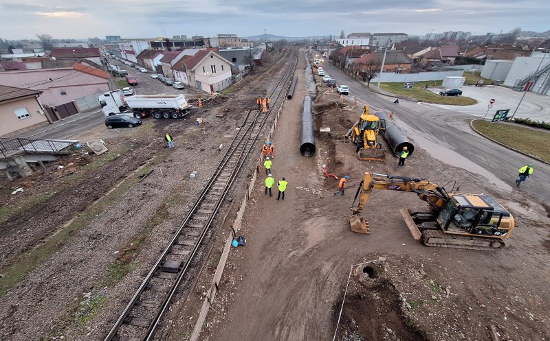 Calea ferată Cluj – Oradea – Frontieră Ungaria: Așa arată lotul pe care constructorul lucrează non-stop