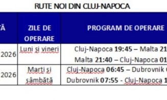 Noi destinații de pe Aeroportul Cluj: Zboruri Wizz Air spre Malta și Dubrovnik din vara 2026. Cât costă bilete