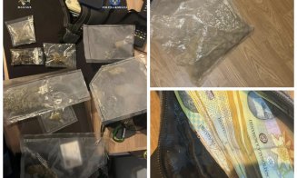 Doi bărbați și o femeie, reținuți pentru trafic de droguri în Cluj. Stupefiantele erau vândute în principal elevilor