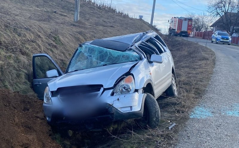 Cum s-a produs accidentul rutier din Cacova Ierii, Cluj, în urma căruia un bărbat a ajuns la spital