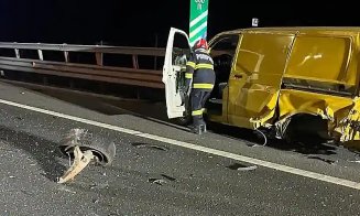 ACCIDENT cu 3 mașini pe Autostrada A10 Sebeș-Turda